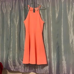 Bright coral dress